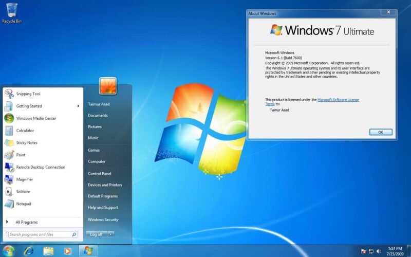 Windows 7 Ultimate with Service Pack 1微软官方原版纯净旗舰简体中文（英文）版-云路科技